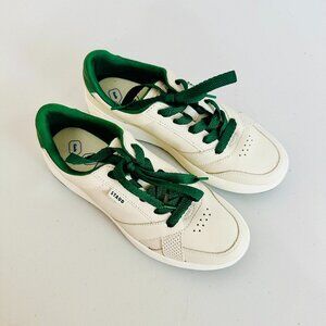 NEW STAUD X KEDS PICKLEBALL SPORT LEATHER UPPER FASHION SNEAKERS BEIGE GREEN